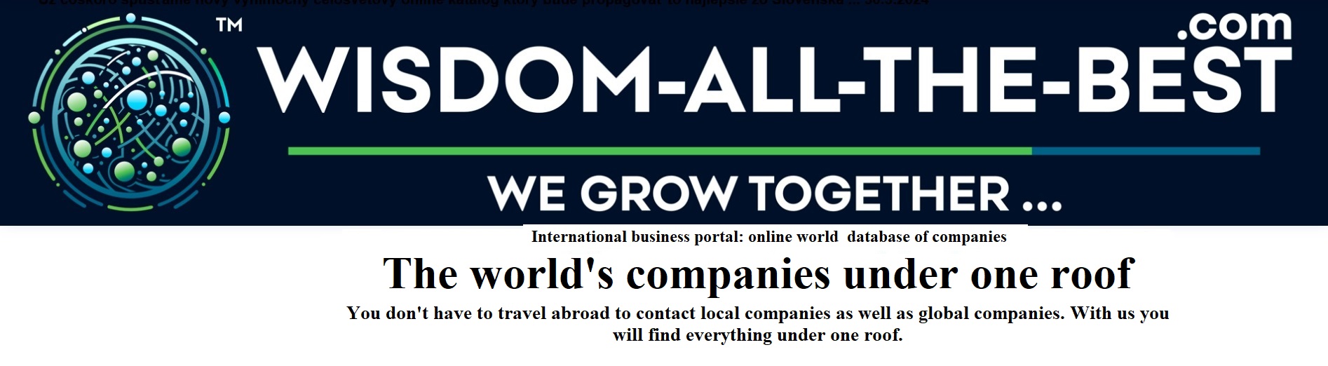 Companies of the world under one roof You don't have to travel abroad to contact local companies as well as global companies.