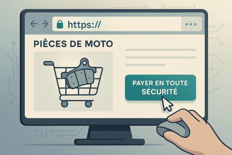 Conseils de sécurité pour tout achat de pièces moto sur internet