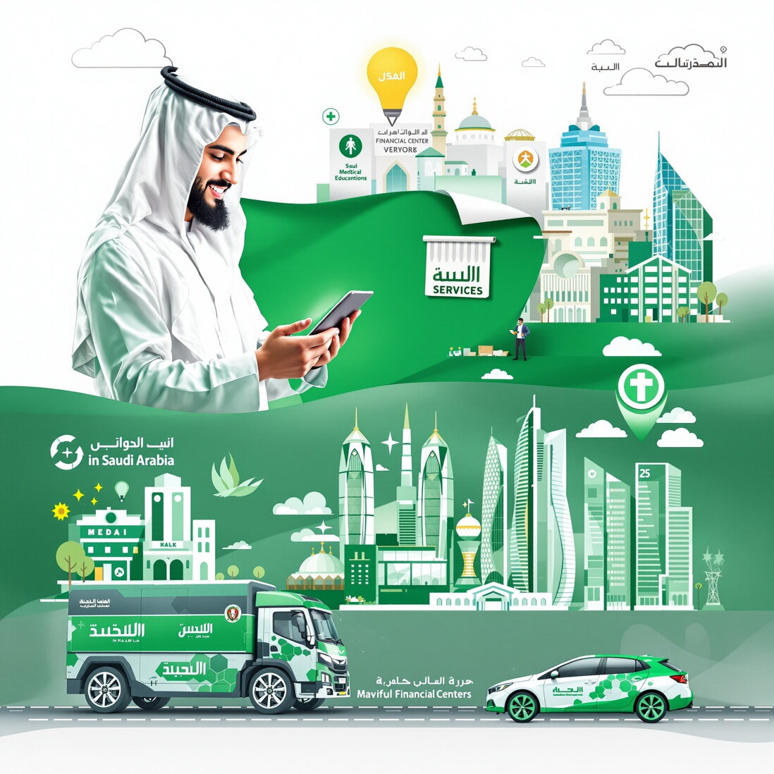 خدمات الأعمال المبتكرة في المملكة العربية السعودية: فرص النمو والاستثمار في قطاع الخدمات