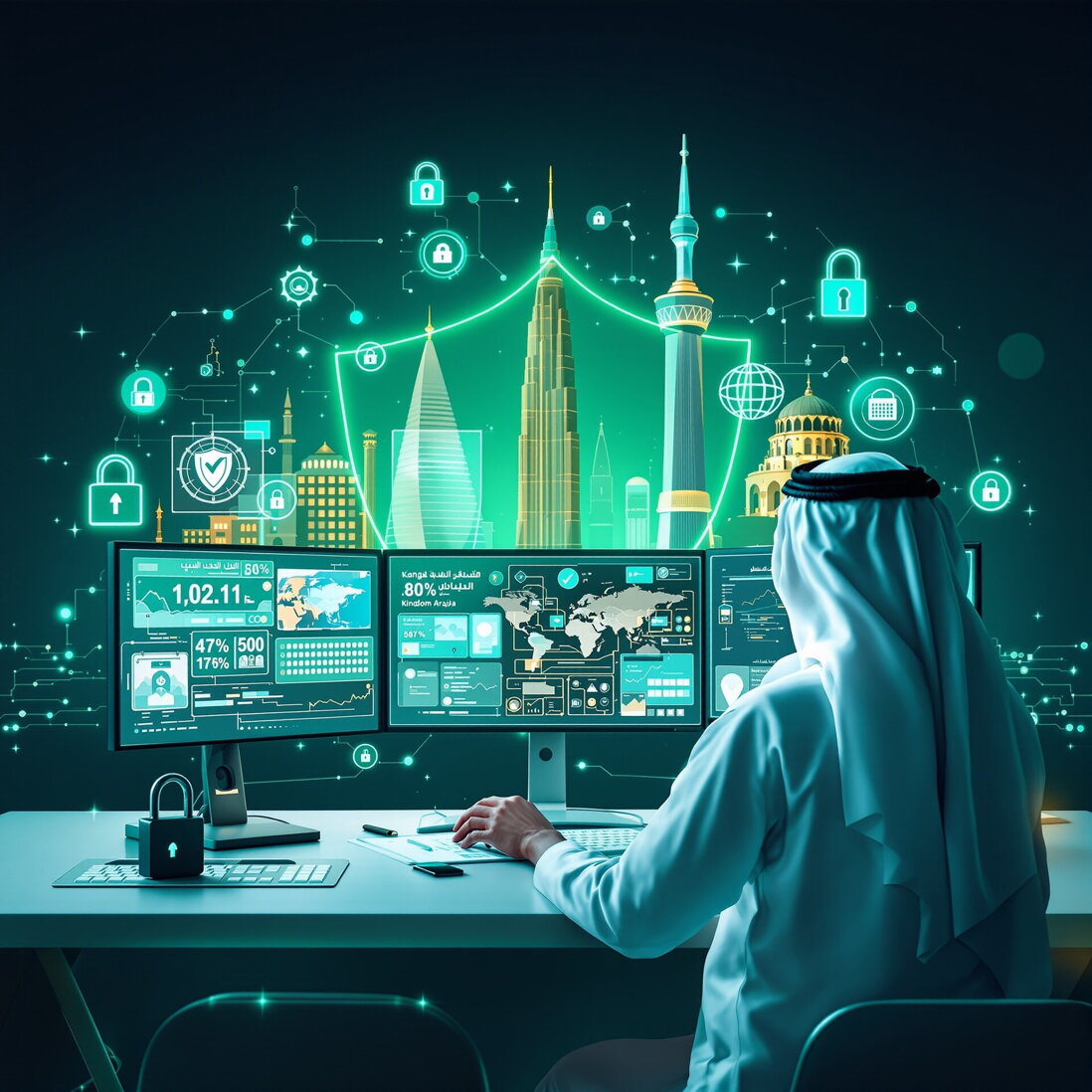 الأمن السيبراني في المملكة العربية السعودية: استراتيجيات حماية المؤسسات والأفراد في العصر الرقمي