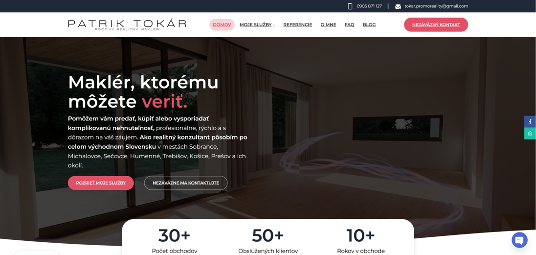 Patrik Tokár – Realitný maklér | Spoľahlivý sprievodca vo svete realít