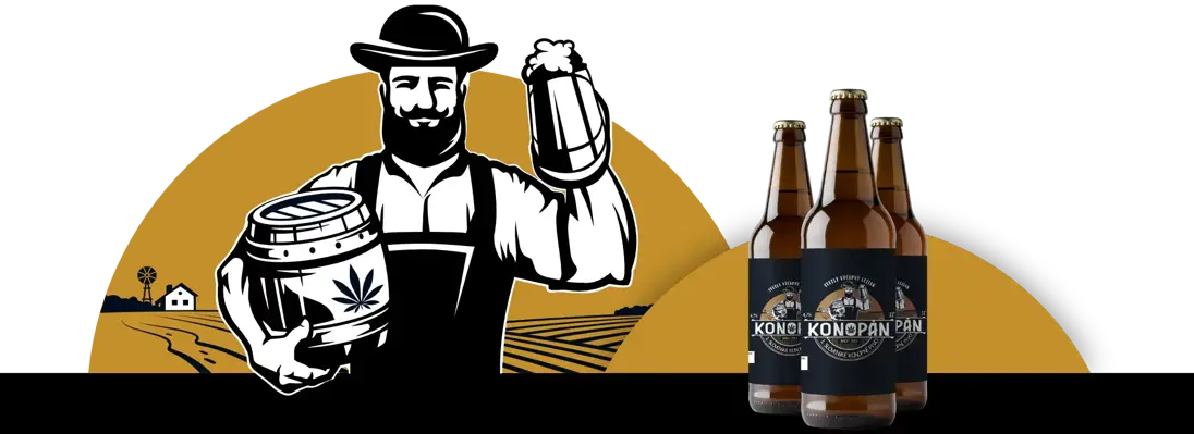Neodolateľná chuť a liečivé účinky v jednom:  KONOPÁN - prvé slovenské nepasterizované konopné pivo z malebnej dediny zo Záhoria