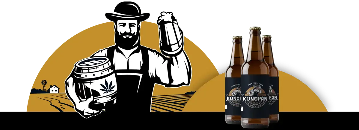 Konopné pivo predaj KONOPÁN cena slovenské živé nepasterizované konopné pivo