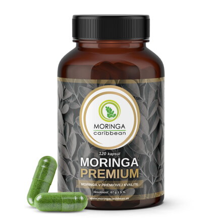 Elite 100% natural powder from extra sorted PREMIUM dried young Moringa caribbean leaves in capsules