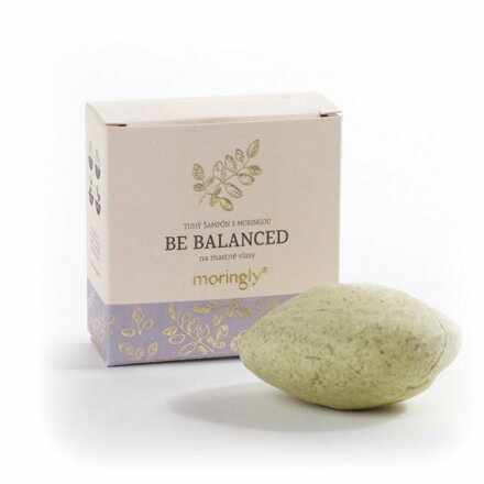 Moringa Be Balanced - solid shampoo for oily hair - contains moringa leaf extract from the miraculous tree of life