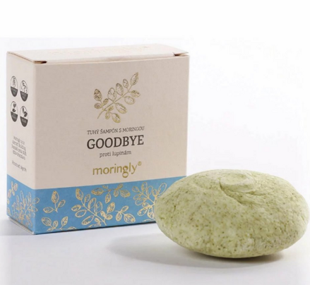 Moringa Good-bye - dandruff-fighting solid shampoo contains extract from moringa leaves of the miraculous tree of life