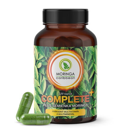 100% natürliches Multivitamin- und Multimineralstoffpräparat mit wertvollen Moringasamen in veganen Kapseln Moringa Caribbean COMPLETE PLUS