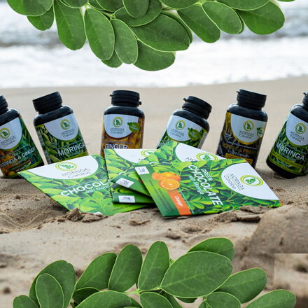 Unique health package: 100% natural Moringa Caribbean products (6 pcs) for your whole family or your employees from a Slovak grower and manufacturer of medicinal products from the Caribbean 