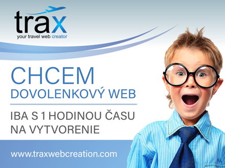 WEB  pre  menšie cestovné kancelárie WEB Trax Standard creator