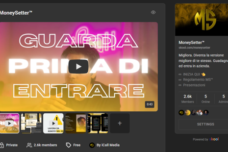 Cos’è MoneySetter? La più grande community di vendita in Italia